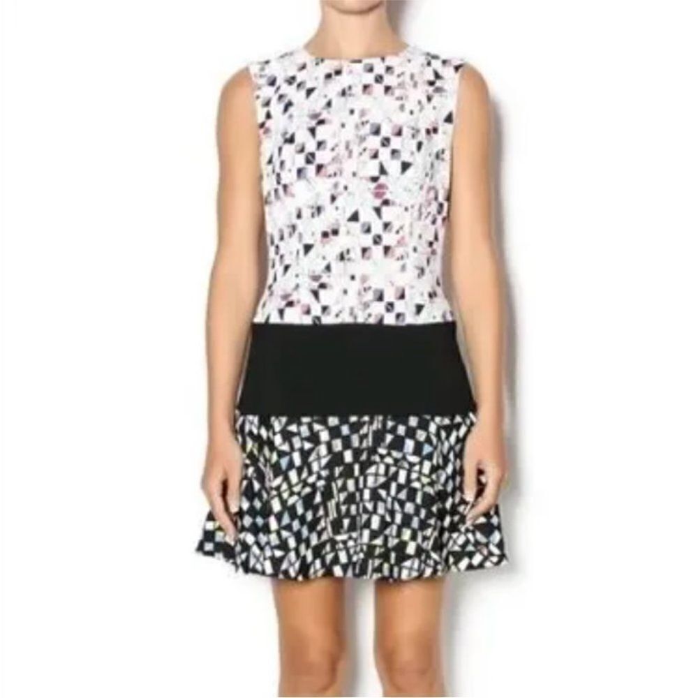 BCBGMAXAZRIA Lillian Mini Dress Sleeveless Multicolored Size 2 - Picture 2 of 15